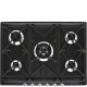 SMEG Encimera a gas  SR975NGH. 5 zonas. Negro. Zona Gigante